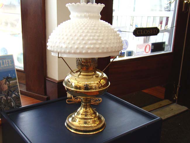 An Antique Kerosene Lamp, now electrified, by RAYO circa 1890